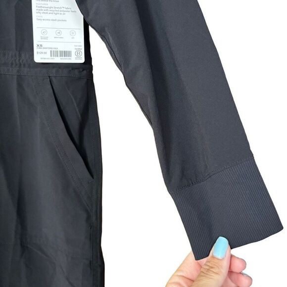 ATHLETA Zuma shirt Dress Black new - Picture 9 of 11